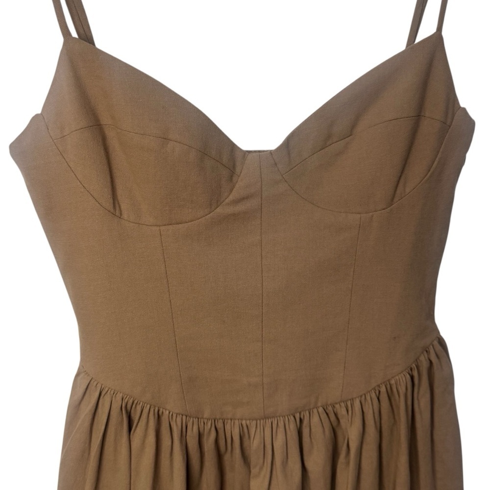 NEW Zara Midi Strappy Dress Empire Waist Old Money Garden Party Size‎ XS - Picture 5 of 15